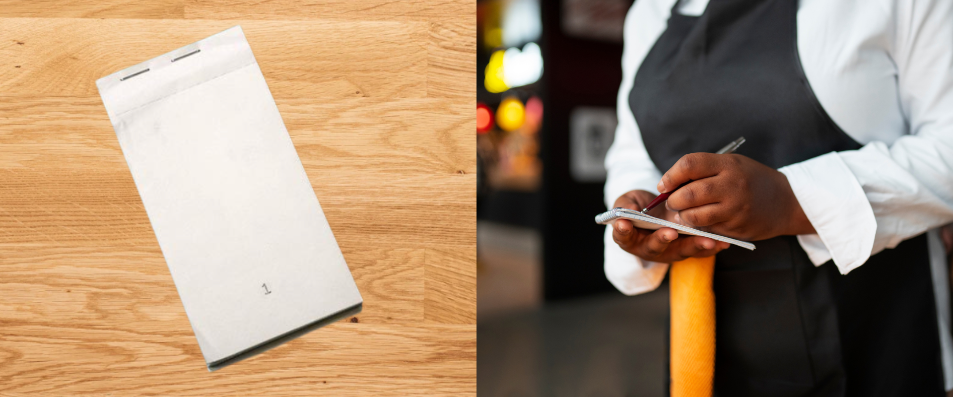 Waiter Pads Header Image