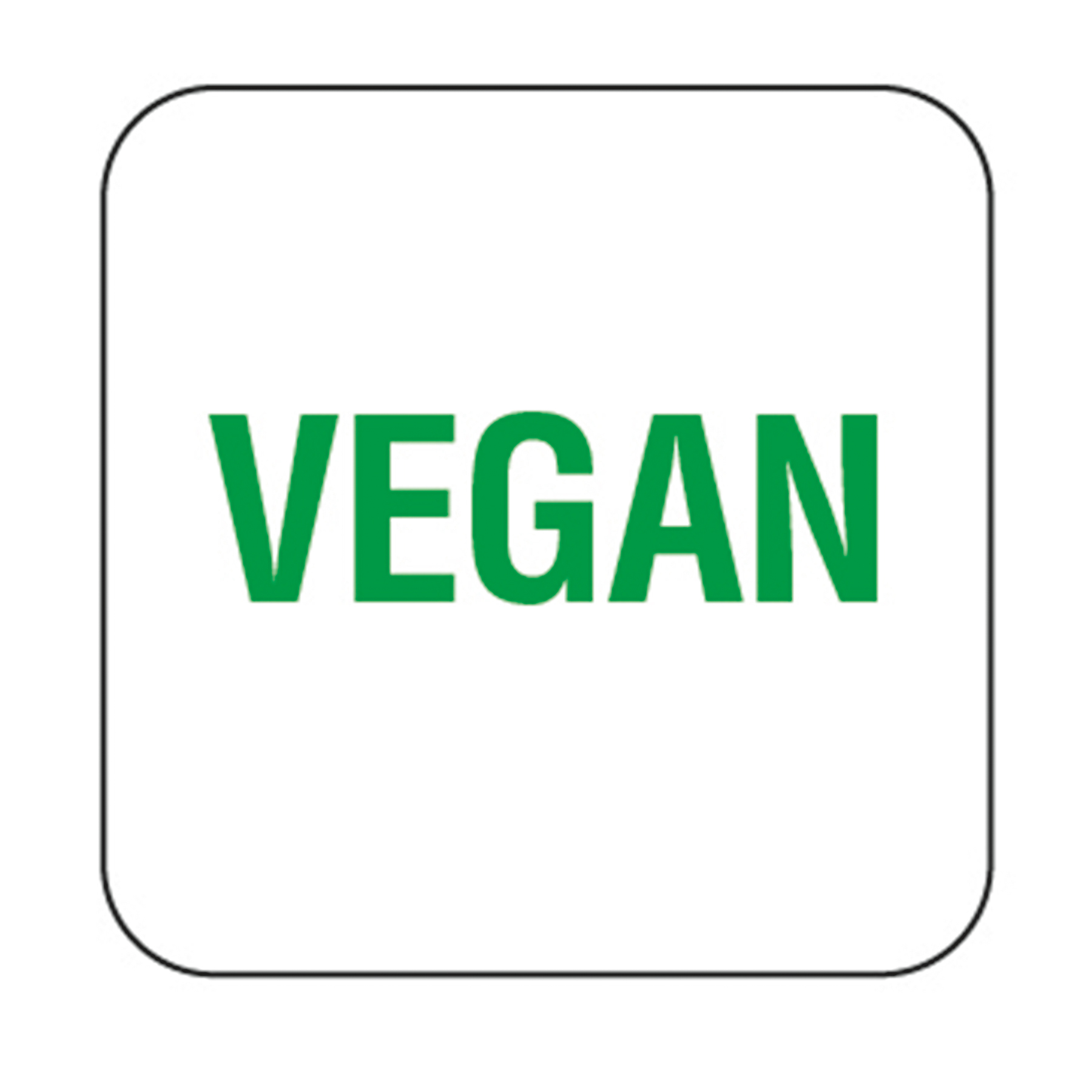 Removable Vegan Labels